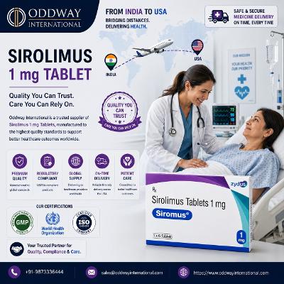 Sirolimus Tablets 1mg Distributor USA - B2B Sourcing | Oddway International
